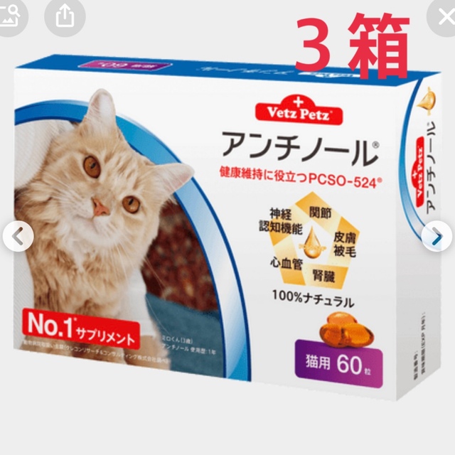 アンチノール 猫用 3箱 - 猫