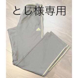 アディダス(adidas)のadidas アディダス　ジャージ生地　パンツ　メンズLサイズ　ブラック×金(その他)