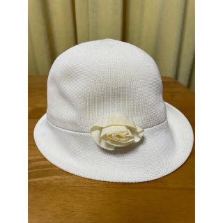 カンゴール(KANGOL)の【最終お値下げ】【KANGOL】帽子　白(ハット)