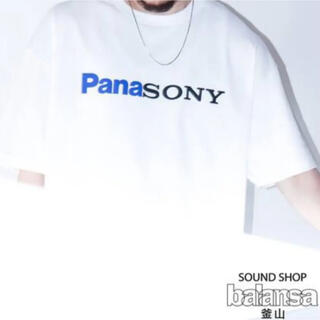 ウィズム(WISM)のSOUND SHOP balansa 別注 PANASONY Tシャツ 白 M(Tシャツ/カットソー(半袖/袖なし))