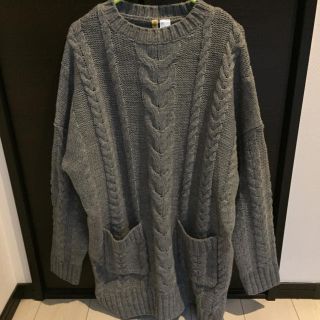 エイチアンドエム(H&M)のケーブルニットワンピ(ニット/セーター)