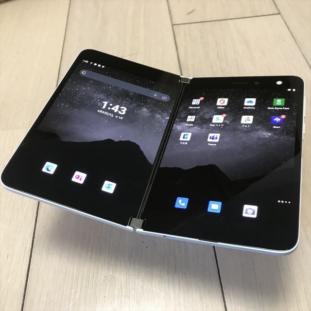 27)2画面スマホ マイクロソフト Surface Duo 128GB ホワイト