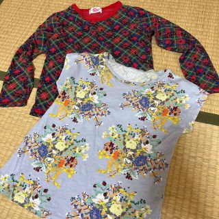 ユニクロ(UNIQLO)の【まとめ売り】130  カットソー  Tシャツ　半袖　➕　長袖(Tシャツ/カットソー)