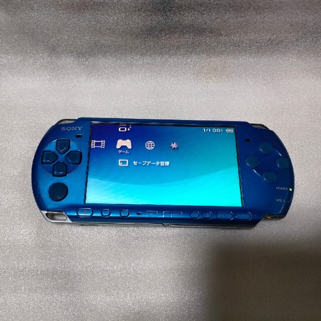 PSP3000ブルー エンタメ/ホビーのゲームソフト/ゲーム機本体(携帯用ゲーム機本体)の商品写真