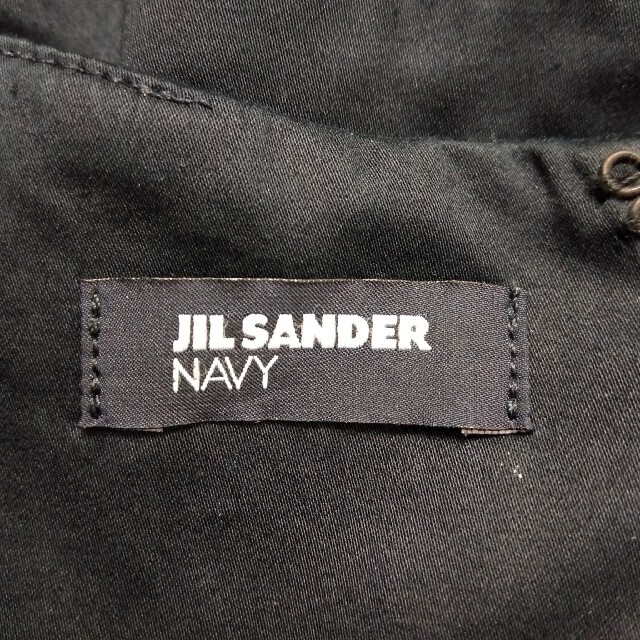 JILSANDER ジルサンダーネイビー 膝丈ワンピース イタリア製 オンワード
