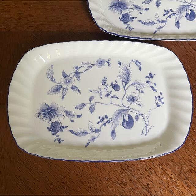 WEDGWOOD(ウェッジウッド)のウェッジウッド★ブループラム★スパイラルトレイ　2枚 インテリア/住まい/日用品のキッチン/食器(食器)の商品写真