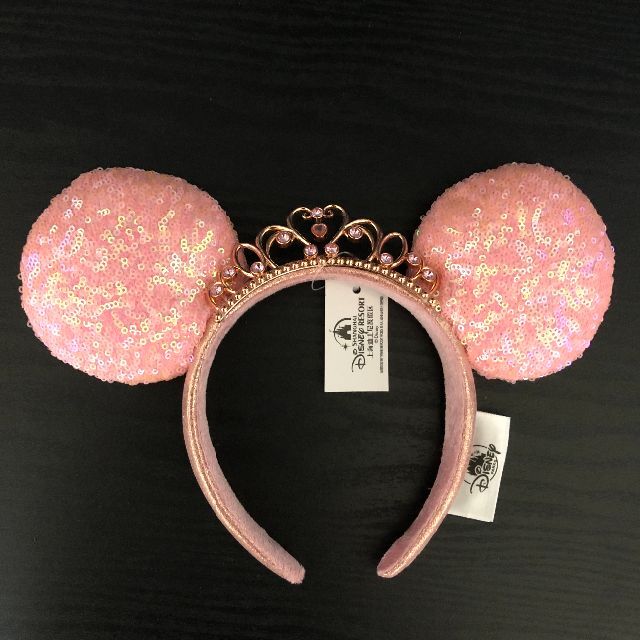 Disney(ディズニー)の【海外限定】プリンセス　ティアラ　ピンクスパンコールカチューシャ レディースのヘアアクセサリー(カチューシャ)の商品写真