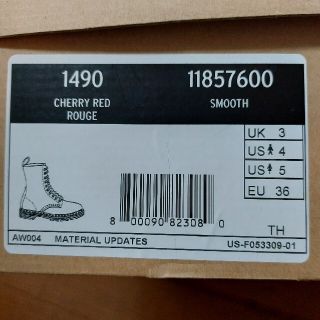 ドクターマーチン Dr.Martens 10ホール UK3 チェリーレッド