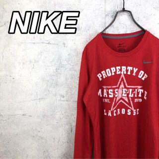 ナイキ(NIKE)の希少 90s ナイキ ロンT プリントロゴ スウッシュ 美品(Tシャツ(長袖/七分))