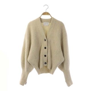 Adam et Rope' - アダムエロペ 21AW FOXウール畦ミニカーディガン