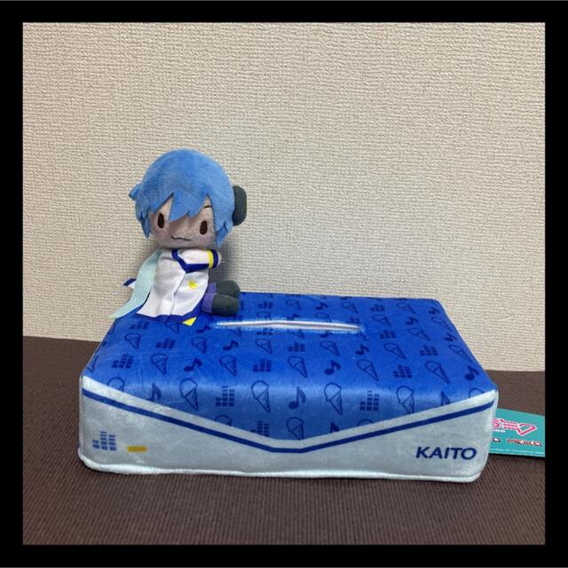 初音ミク　KAITO カイト　プレミアムボックスティッシュカバー Vol.1 エンタメ/ホビーのおもちゃ/ぬいぐるみ(ぬいぐるみ)の商品写真