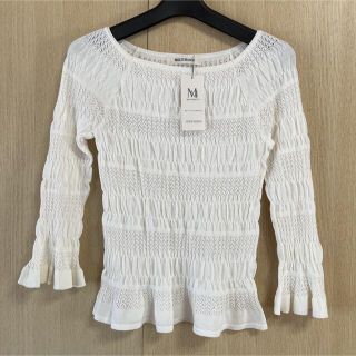 ミッシュマッシュ(MISCH MASCH)の＊新品＊ミッシュマッシュ 透かしカットソー ノエラ系(カットソー(長袖/七分))