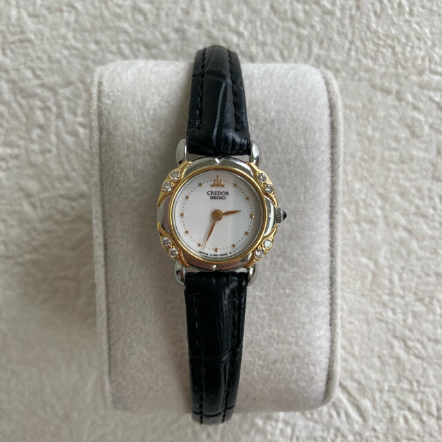 セイコー SEIKO クレドール ダイヤ SS×18KT コンビ 腕時計-