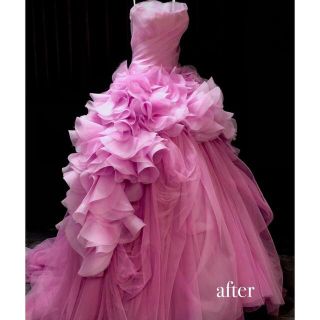 ヴェラウォン(Vera Wang)の大幅お値下げ！US4 verawang PinkHayley美品💗💗(ウェディングドレス)