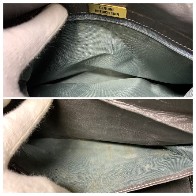 オーストリッチ 本物 ハンドバッグ グレーの通販 by シンちゃん オーストリッチ 本物 ハンドバッグ グレーの通販 by シンちゃん