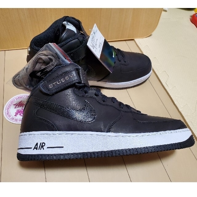 NIKE STUSSY エアフォース1mid 30cm黒 www.kcc.org.za
