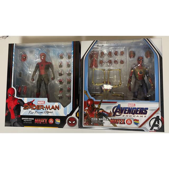 【新品未開封】mafex スパイダーマン　2体セット エンタメ/ホビーのフィギュア(アメコミ)の商品写真