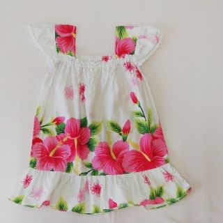 ハワイアンワンピース キッズ女の子の通販 by こはる's shop|ラクマ