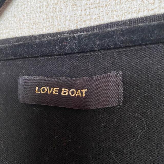 LOVE BOAT(ラブボート)の半袖ニット　ブラック レディースのトップス(ニット/セーター)の商品写真