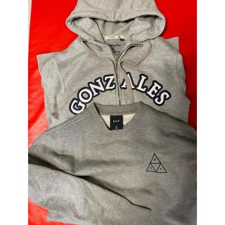 ハフ(HUF)のHUFスウェット新品未使用　MarcGonzalezのパーカー付けます(スウェット)