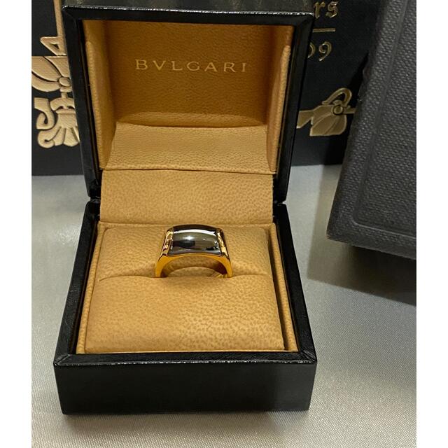 世界的に有名な BVLGARI - BVLGARI ブルガリ リング 指輪ミューザ K18YG ヘマタイト リング(指輪) 世界的に有名な BVLGARI - BVLGARI ブルガリ リング 指輪ミューザ K18YG ヘマタイト リング(指輪)