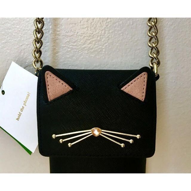 kate spade new york(ケイトスペードニューヨーク)のケイトスペード ニューヨーク 黒猫 クロスボディ 新品未使用品 レディースのバッグ(ショルダーバッグ)の商品写真