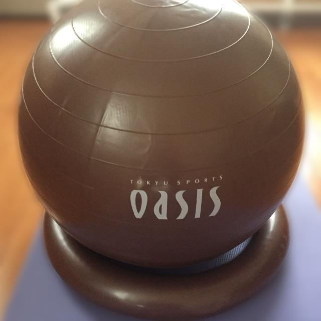バランスボール 55cm フィットネスクラブOASISの通販 by ことり's shop｜ラクマ