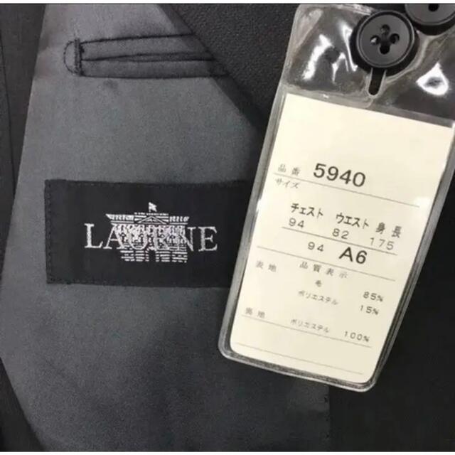 新品★礼服　リクルートスーツ 礼服 L  A6 ブラック 黒　ブラックスーツ メンズのスーツ(セットアップ)の商品写真