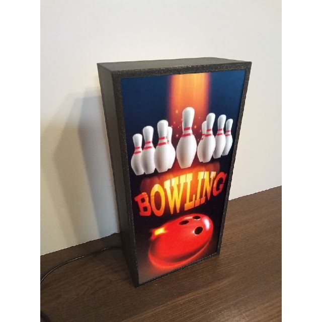 ボウリング ストライク サイン ランプ 看板 置物 雑貨 LEDライトBOX 2
