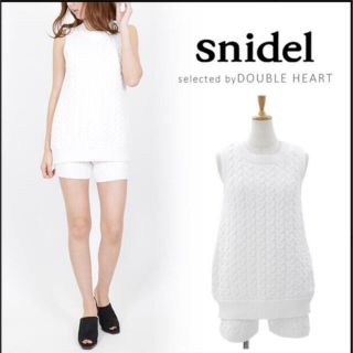 スナイデル(SNIDEL)の❤️【送料込】snidel ケーブルニットロンパース スナイデル パンツ(オールインワン)