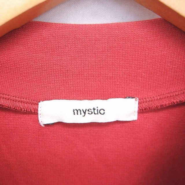 mystic(ミスティック)のミスティック Tシャツ カットソー モックネック 半袖 F レッド 赤 レディースのトップス(Tシャツ(半袖/袖なし))の商品写真