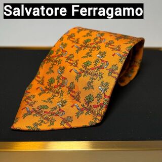 サルヴァトーレフェラガモ オレンジ ネクタイの通販 40点 | Salvatore 