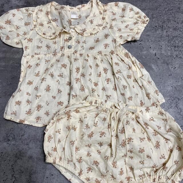 futafuta(フタフタ)のテータテート　セットアップ キッズ/ベビー/マタニティのキッズ服女の子用(90cm~)(ブラウス)の商品写真