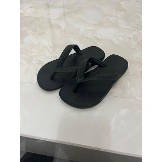 ハワイアナス(havaianas)のハワイアナス　18cm 黒　ビーチサンダル(サンダル)