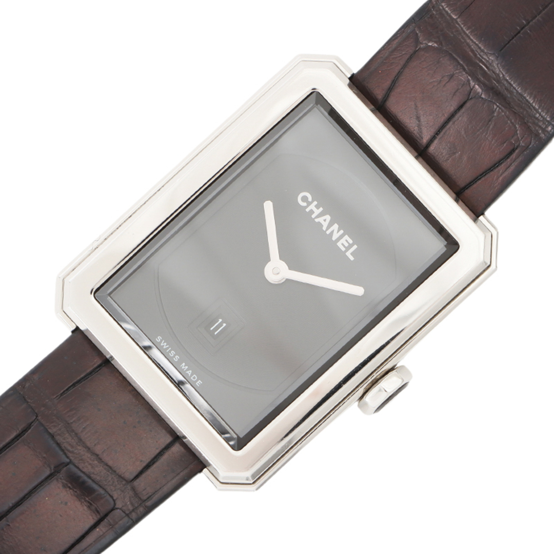 シャネル CHANEL ボーイフレンドM H4884 ブラック ステンレススチール クオーツ ユニセックス 腕時計