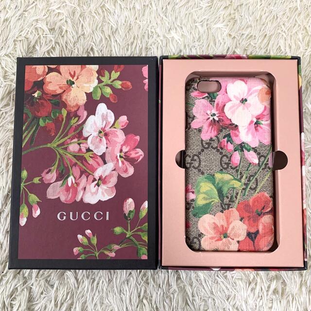 Gucci(グッチ)のGUCCI　グッチ　iPhone6/6s ケース　ブルームス　花柄　ピンク系 スマホ/家電/カメラのスマホアクセサリー(iPhoneケース)の商品写真