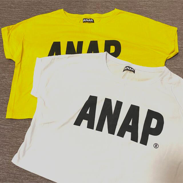 ANAP(アナップ)の〈ANAP〉クロップドTシャツ2枚セット レディースのトップス(Tシャツ(半袖/袖なし))の商品写真