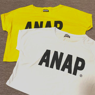 アナップ(ANAP)の〈ANAP〉クロップドTシャツ2枚セット(Tシャツ(半袖/袖なし))