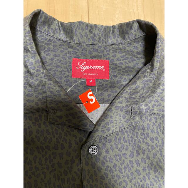 Supreme Leopard Silk S/S Shirt チャコール