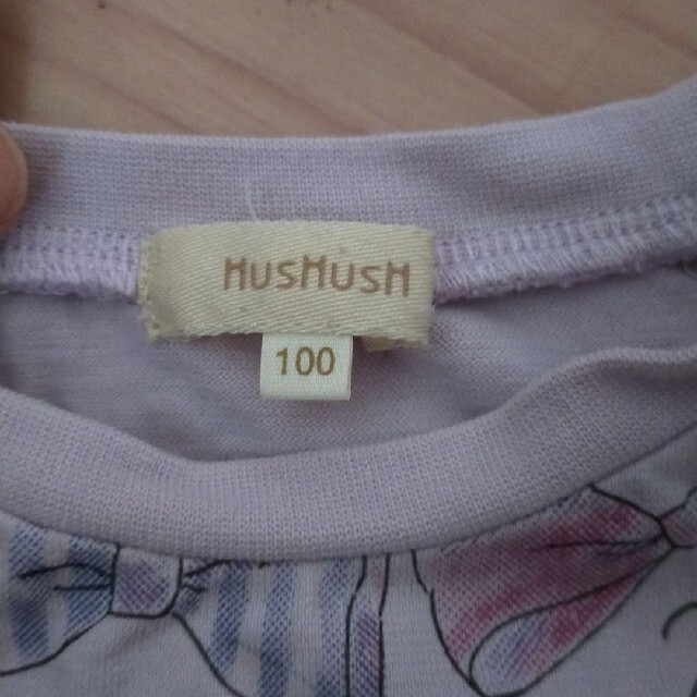 HusHush(ハッシュアッシュ)のHushush　Tシャツ キッズ服　女の子　100cm キッズ/ベビー/マタニティのキッズ服女の子用(90cm~)(Tシャツ/カットソー)の商品写真