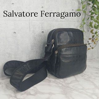 9BG23 SalvatoreFerragamo フェラガモ ショルダーネイビー