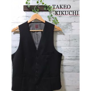 タケオキクチ(TAKEO KIKUCHI)の【美品】TAKEO KIKUCHI  ベスト  ストライプ(ベスト)