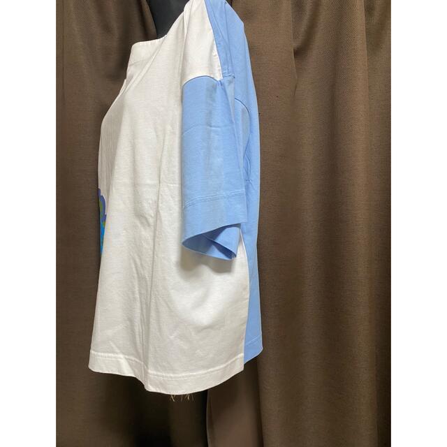 Marni(マルニ)の新品未使用マルニ、ユニクロコラボ　ビックTシャツブルー花柄S レディースのトップス(Tシャツ(半袖/袖なし))の商品写真