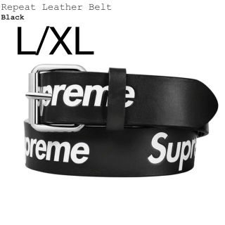 シュプリーム(Supreme)のL/XL Supreme Repeat Leather Belt Black(ベルト)