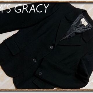 エムズグレイシー(M'S GRACY)のエムズグレイシー　2釦ジャケット　黒(テーラードジャケット)