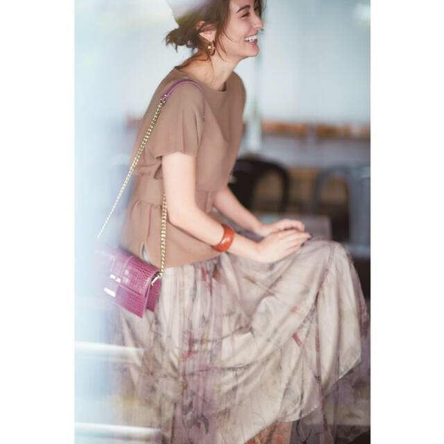 JUSGLITTY(ジャスグリッティー)のジャスグリッティー　チュールプリーツスカート レディースのスカート(ロングスカート)の商品写真
