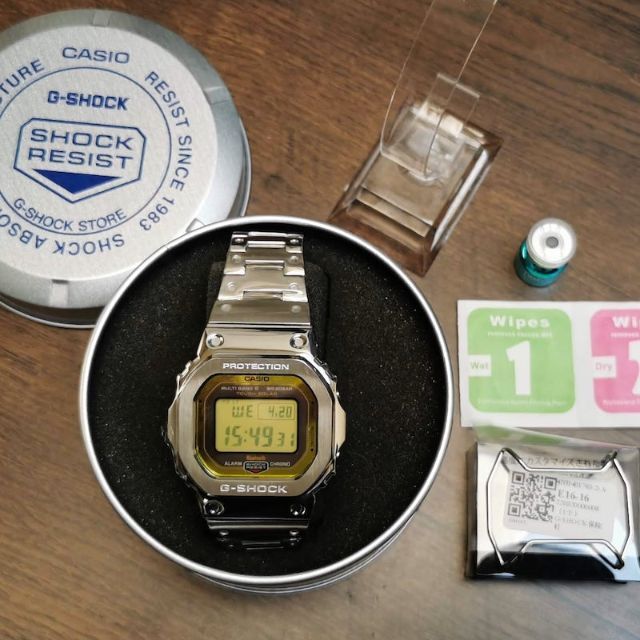 CASIO(カシオ)のG-SHOCK GW-B5600BC フルメタルカスタム + ワイヤーガード メンズの時計(腕時計(デジタル))の商品写真