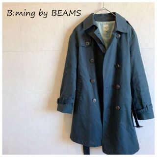 ビーミング ライフストア バイ ビームス(B:MING LIFE STORE by BEAMS)のB:ming by BEAMS ネイビー　トレンチコート(トレンチコート)