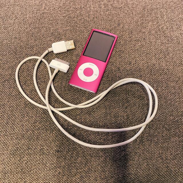 iPod(アイポッド)の美品◇iPod nano 第4世代 16GB ピンク アップル Apple スマホ/家電/カメラのオーディオ機器(ポータブルプレーヤー)の商品写真