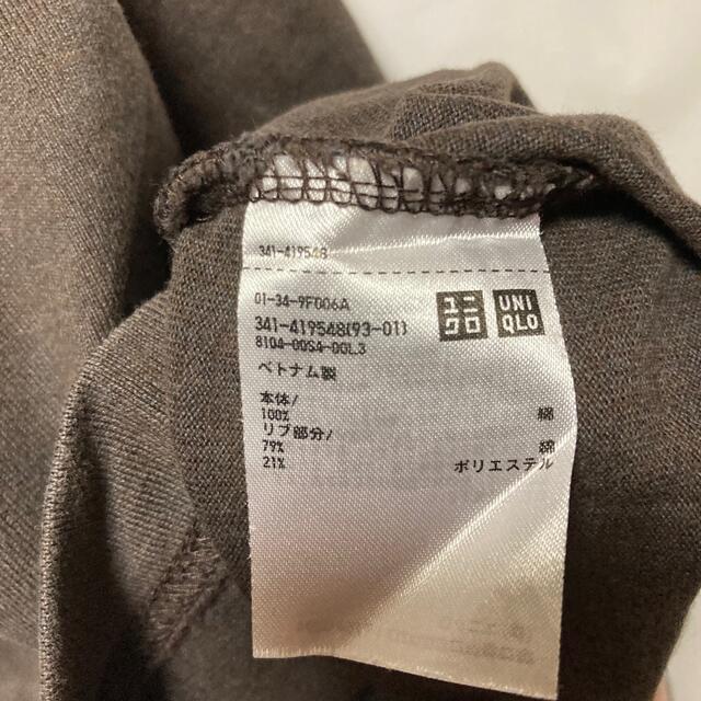 UNIQLO(ユニクロ)のUNIQLO ビックシルエット　ロンT ブラウン メンズのトップス(Tシャツ/カットソー(七分/長袖))の商品写真